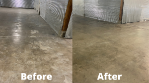Warehouse Concrete Floor Cleaning to remove marks